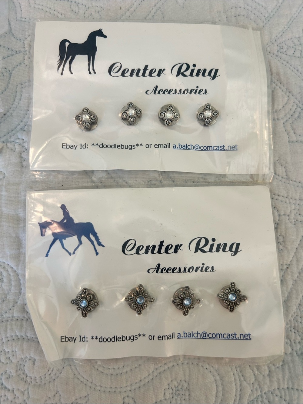 2 sets - Horse show magnetic number studs